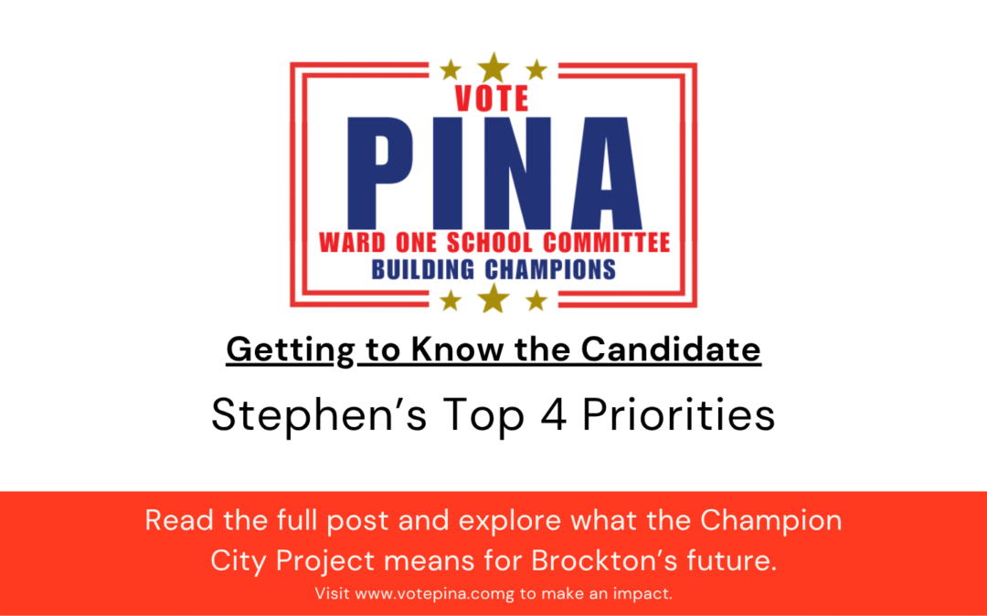 SERIES KICKOFF: Pina’s 4 Major Priorities