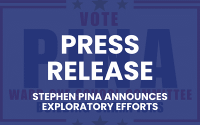 PRESS RELEASE: Pina Announces Exploration of Ward 1 School Committee Race