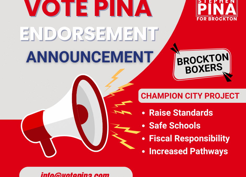 Media Advisory: Stephen O’Malley Endorses Stephen Pina for Ward 1 School Committee